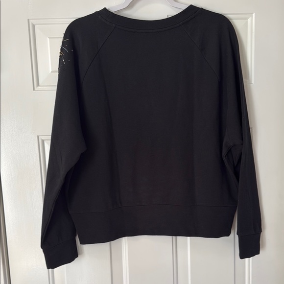 LOFT Black Sequin Firework Sweatshirt - Picture 12 of 16
